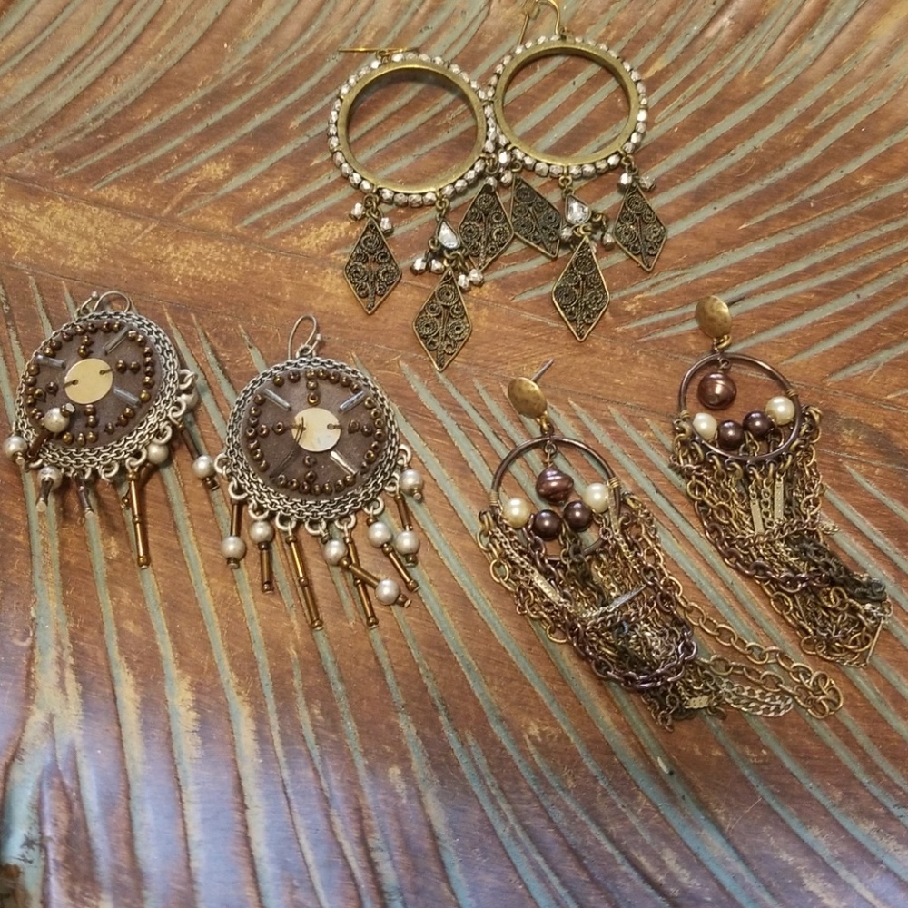3 pair of Chicos Earrings